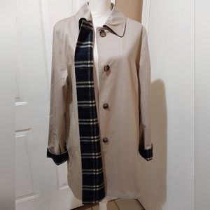 🌺 NWT London Fog Flannel Lined Coat